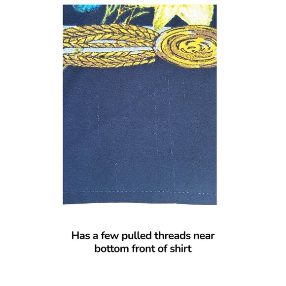 Linea Plus Size Tunic Top 20W Blue Multicolor Floral Print Long Sleeve Blouse - Picture 8 of 8